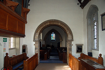 The interior looking west March 2012